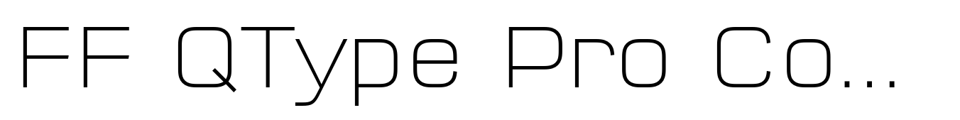 FF QType Pro Condensed Extra Light